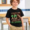 Kids 100 Days of School Shirt Boys Girls Happy 100th Day of T-Shirts Toddler Graphic Cute Tee Tops 2026 (3T-10T) (Black)