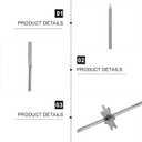 KESYOO 10pcs Stainless Steel Bbq Skewers Gear Grill Picks Rotating Meat Skewers for Barbecue Grilling Accessories