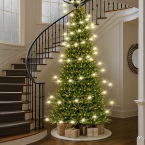 Tuanse Christmas Lights 33ft 100 LED Warm String Fairy Twinkle Lights with Flexible Iron Wire for Indoor Outdoor Christmas Tree Decor DIY Crafts