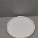 Decorative Tray for Coffee Table, Living Room, Side Table, 11" White Round Concrete Home Decor Serving Trays for Accent Table, Console Table