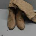 Luoika Women's Extra Wide Calf Cowboy Knee High Boots, Wide Width Cowgirl Slouchy Boots Chunky Pump Heel Plus Size Western Boots Size 10XW