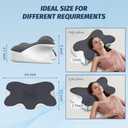 Cervical Neck Pillow for Neck Pain Relief, Ergonomic Neck Support Pillow for Sleeping, Contour Memory Foam Side Sleeper Pillow for Back Stomach Sleepers with Pillow case