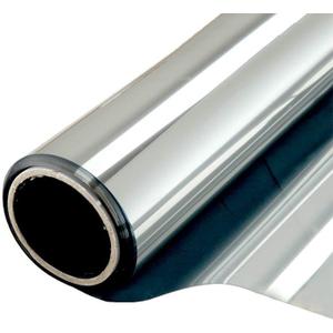 One Way Privacy Window Film, Daytime Mirror Reflective Heat Control UV Sun Blocking Non-Adhesive Static Cling Window Tint for Home and Office(Gray-Silver, 30Inch x 40)