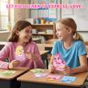 2 x 30Pack Valentines Day Gifts for Kids Classroom with Valentine Earrings 30Pair, Cute Kids Valentines Cards & Earrings for Girls, Party Favor Exchange Gifts for Class School Classroom