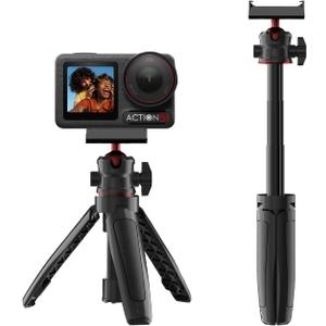 Portable 360 Rotatable Vlog Camera Selfie Stick, Magnetic Mount Tripod Stand Accessories for DJI Osmo Action 5 pro/4/3