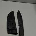 Eafengrow EF151 Fixed Blade Knife N690 Steel Blade Micarta Handle Full Tang EDC Tool Straight Knife for Working Camping Survival (black)