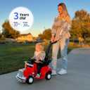 Outfunny 3-in-1 Ride on Push Car for Toddler 1-3 Years with Handle & Music, 14.17 inches x 34.65 inches x 34.25 inches