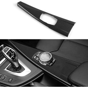 Car Multimedia Cover Sticker Wrap Carbon Color ABS Decal Trim fits for BMW F30 F31 F34 3GT F32 F36 Accessories - F33 Convertible NOT FIT