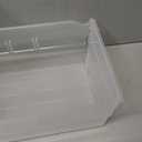 Akro-Mils 30164 Plastic Shelf Bins, Heavy Duty Storage Bins for Garage, Closet, and Drawer Organization, 24-Inch x 6-1/2-Inch x 4-Inch, Clear, 6-Pack