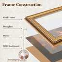 8x10 Picture Frame, Vintage Bronze Gold Picture Frame for Tabletop & Wall Mount, Antique Photo Frame 8 x 10 for Living Room, Bedroom, Office or Gallery Wall, Retro Home Decor Gift - 2 Pack