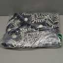 Uphome Small Round Rug 2.3 Black Mandala Boho Bathroom Rugs with Pom Poms Fringe Washable Circle Shower Mat Soft Non-Slip Cute Circular Throw Rug for Sink Powder Room Bedroom Kids Room Nursery