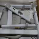 Diroan Kids Functional Desk and Chair Set, Ergonomic Height Adjustable Children School Study Desk with Tilt Desktop, Book Stand, LED Light, Metal Hook and Storage Drawer for Boys Girls(Grey) (Large)