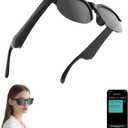 Ai Translator Smart Glasses with 144 Language Translation for Travel, Bluetooth Glasses with Built-in Speaker for Men and Women, Waterproof Sunglasses Music Playback & Hands-Free Calls, Black