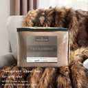 Horimote Home Luxury Plush Faux Fur Blanket King Size, Long Pile Brown with Black Tipped Throws, Oversized Super Warm, Fuzzy, Elegant, Fluffy Decoration Throw Blanket for Sofa, Armchair, Couch and Bed, 104"x90"