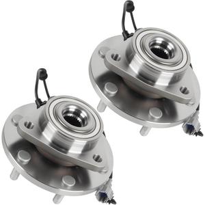 Front Wheel Hub Bearing Assembly Compatible with Nissan Titan Pathfinder Armada for Infiniti QX56 2004-2007 6Lugs W/ABS repalcement 515066 2pcs