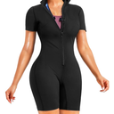 Suit for Women Full Body Jumpsuit Waist Trainers for Women Belly Fat Workout Sweat Suit, Black, Size S
