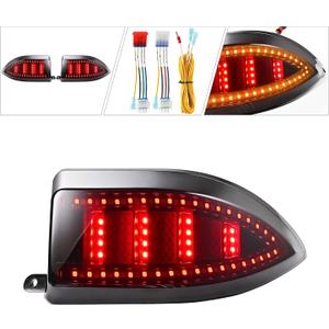 NOKINS Golf Cart LED Tail Lights for Club Car Tempo/Precedent, Deluxe Brake Light,12 Volt Universal Replacement Accessories Gas & Electric Models