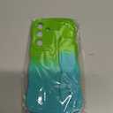 YYDSUNYfor Samsung Galaxy S24 FE Case 6.7" with Wrist Strap Stand, Cute Wavy Curly Camera Lens Cover Gradient Color Soft Silicone Shockproof Phone Case for Women Men (Purple Gray)