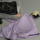 Truekind Bras for Women - Womens Bras, Wirefree Bra Lavender, Size 2XL 