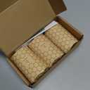 CANDWAX Pure Beeswax Pillar Candles 1.8x3 inch Set of 3-25 Hours Burning Handmade Yellow Candles - Smokeless Pure Bees Wax Candle Home Dcor