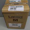 Lasko Portable Indoor Electric Ceramic Space Heater with TipOver Safety Switch, Overheat Protection and Thermostat, 2 Speeds, Safe for Home, 9.2 Inches, Dark Gray, 1500W, 754201