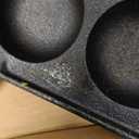 WUWEOT Nonstick Aebleskiver Pan, Cast Iron Takoyaki Griddle Stuffed Pancake Maker for Making Munk, Pancake Balls, Poffertjes, Puffs, Takoyaki, Banh Khot, Thai Kanom Krok