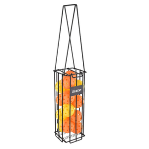 Portable Pickleball & Tennis Ball Collector - Pickleball Retriever Basket Carrier Gatherer Picker Hopper Container for Picking and Storage Training Tool for Ball