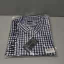 Double Pump Big and Tall Shirts for Men Long Sleeve Button Down Shirts from Size XL(T) to 6XL (T) Cotton (Blue)