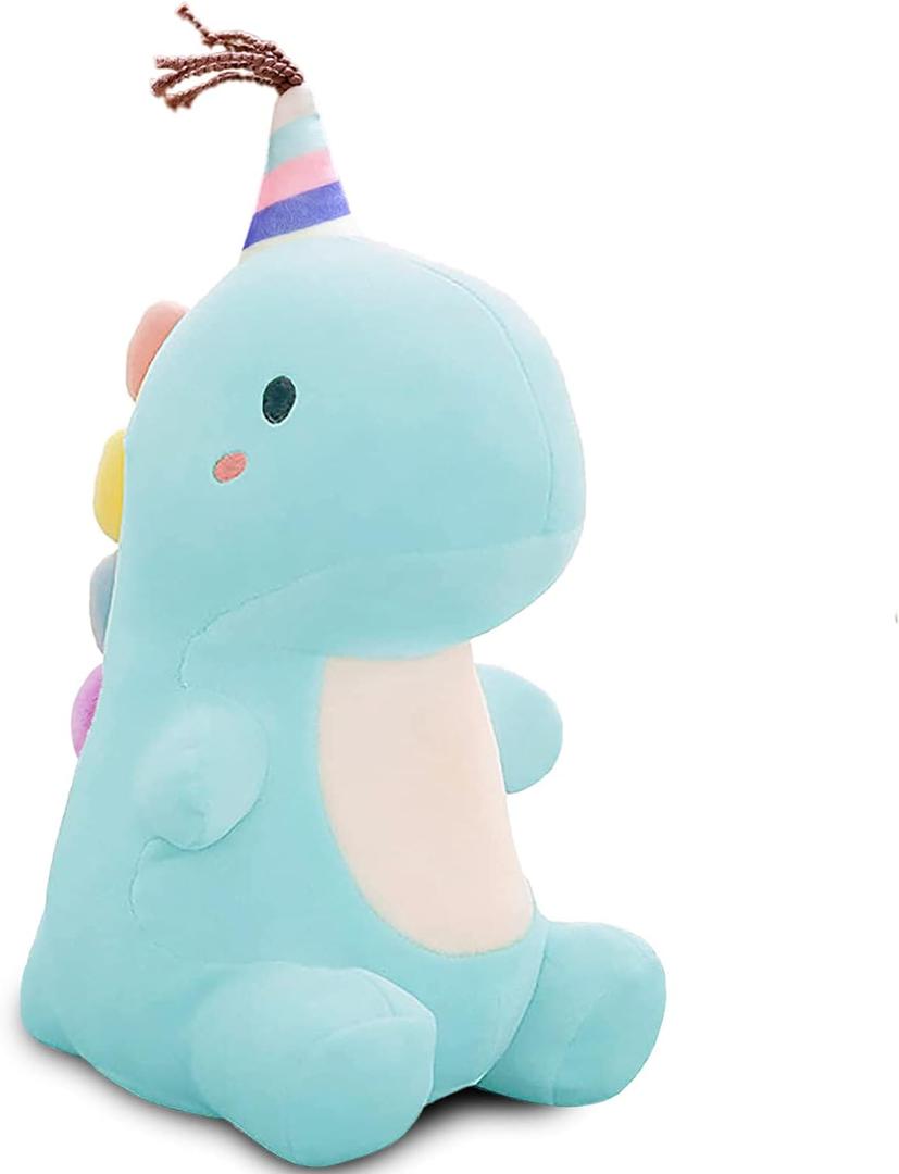 10in Dinosaur Plush Toys, Cute Stuffed Animal Toy, Soft Dinosaurs Plush Doll Gifts for Boys Girls Adults Christmas Birthday Gifts Perfect Present (Blue)