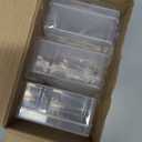 Vicenpal 6 Pcs Playing Card Boxes Clear Plastic Deck Cases Trading Card Storage Boxes Compatible with MTG TCG 100 Game Cases Holder 4.45 x 2.91 x 1.35 Inch