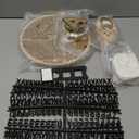 8 Pcs Pregnancy Announcement Set Pregnancy Reveal Ideas Include Felt Letter Round Board Kit Baby Bodysuit Booties Wood Blocks Wooden Signs for Coming Soon Baby Announcement(White)