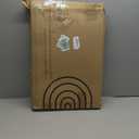 Home Bath Stone Mat 24"x16" (2-Pack)  Quick-Dry, Non-Slip Diatomaceous Earth Mat, Stylish & Absorbent, White Straight