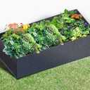 Kingrol 8 Divided Grids Breathable Raised Garden Bed, 4 x 2 FT - Heavy Duty 400 GSM Nonwoven Fabric Growing Pot Garden Planter for Vegetable, Herb, Fruit, Flower