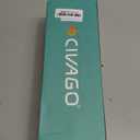 CIVAGO 32 oz Insulated Water Bottle With Straw, Stainless Steel Sports Water Cup Flask with 3 Lids (Straw, Spout and Handle Lid), Wide Mouth Travel Thermal Mug, Dark Rainbow