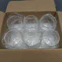 SUPMIND 6 Pack Glass Cylinder Vase for Table Centerpieces, 6 Inch Clear Glass Flower Vases Bulk Glass Hurricane Candle Holder Small Floral Vases for Table, Floating Candle Vase for Wedding Home Dcor