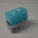 Teenyyou 9 Pcs Stainless Steel Snack Containers 30 oz 2-compartment Meal Prep Containers Reusable Metal Divided Bento Box with Silicone Lids Leakproof Lunch Box Dishwasher Safe (Blue)