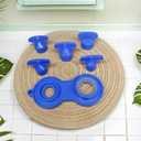 2 x Faucet Aerator Key Removal Wrench Tool with 5 Sizes M16.5, M18.5, M21.5, M22.5, M24 Concave Spout Key Sink Spout Wrench with Faucet Housing Removal Tool for Bathroom Kitchen Sinks