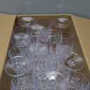 Ciaell 24PCS Plastic Wine Glasses - 7 Oz Plastic Goblets for Party - Clear Vintage Drinking Glasses - Disposable Water Goblets Set for Wedding, Bar, Wine, Beer, Juice, Cocktail, Whiskey