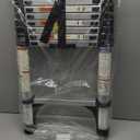 Soctone Telescoping Ladder 8.5 FT, Retraction Aluminum Extension Ladder with 2 Triangle Stabilizers, Multi-Purpose Ladder with Slow Down Design, 330lbs Max Capacity for House Daily Life