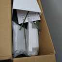 7FT Artificial Palm Tree, Tall Artificial Tree Plants with Fake Plants, Large Faux Plants Indoor with Lifelike Leaves for Outdoor Indoor Home Office Living Room Decor (White)