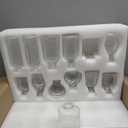 Bud Vases in Bulk 24, Small Glass Vase for Centerpieces, Vintage Vases for Decor, Mini Clear Single Flower Vase Bulk for Wedding Decor Rustic Decorative Christmas Vases Set Home Table Decorations