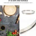 Homoyoyo 12in Stainless Steel Pizza Baking Ring - for Cheesecakes - Muffins and Pies