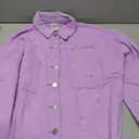 HipGlamp Women's Jean Jacket Classic Basic Button Down Long Sleeves Casual with Pockets, Size S