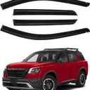 Window Visors Rain Guards for 2022-2025 2026 Nissan Pathfinder Accessories, Outside-Mount Side Window Wind Deflectors Vent Visors Shades Rainproof 4PCS