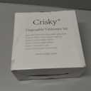 Crisky 40th Birthday Disposable Napkins Black and Gold Dessert Beverage Cocktail Cake Napkins 40th Birthday Decoration Party Supplies for Man, Vintage 1986, 50 Pack 4.9"x4.9" Folded