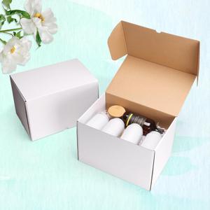 12x10x6 Shipping Box, 12 x 10 x 6 White Corrugated Cardboard Boxes for Packaging Small Business, Moving, Mailing