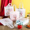 Hispanic Heritage Month Non Woven Bags 8.7" Gift Reusable Treat Bag for Hispanic Heritage Month Decor (White)