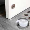 Upgraded 49.2FT Silicone Weather Stripping Door Seal, No Residue Glass Shower Door Seal Strip Under Door Draft Stopper Silicone Sealing Tape for Doors Windows Shower Glass Gap,Transparent, 35MM