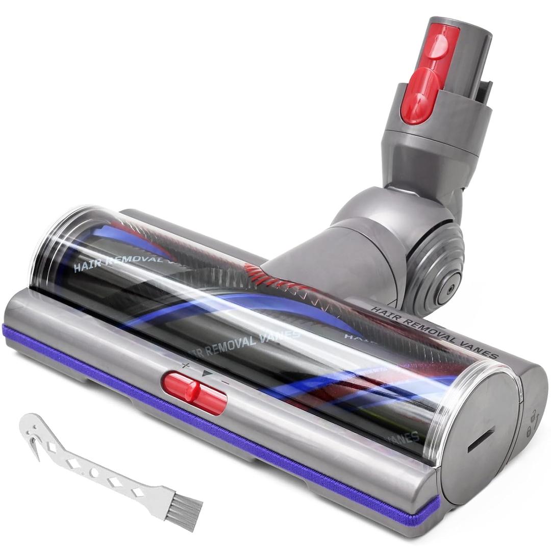 Upgrade High Torque Brush Head Replacement Vacuum Head for Dyson V7 V8 Cyclone V10 V11 V15 SV10 SV11 SV12 SV14 SV15 Cordless Vacuum Cleaner, Quick Release Motor-Head Brush for,Adjustable Suction