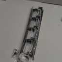 Coat Rack Wall Mount, Metal Coat Hanger with 5 Hooks, Heavy Duty, Black, 2 Pcs